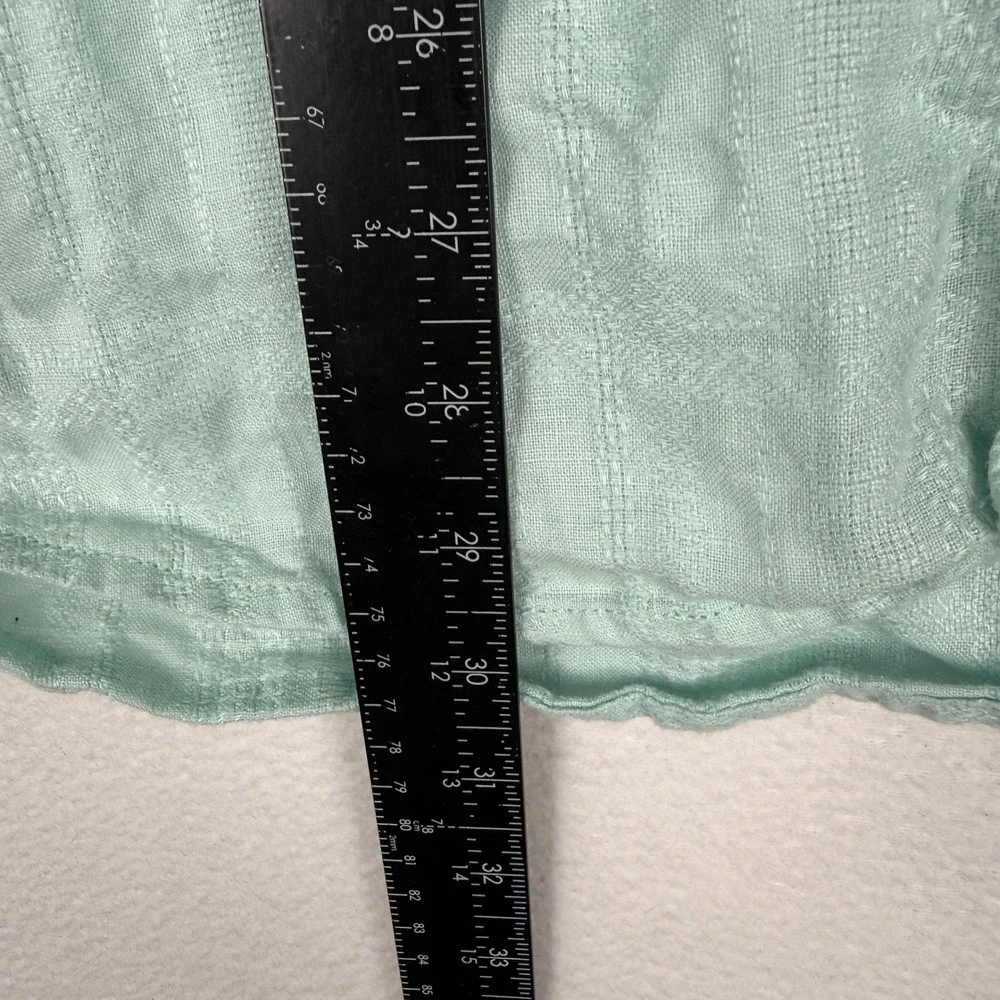 Tommy Bahama 100% Linen Shirt Mens XL Seafoam Green Short Sleeve Beach‎ Resort